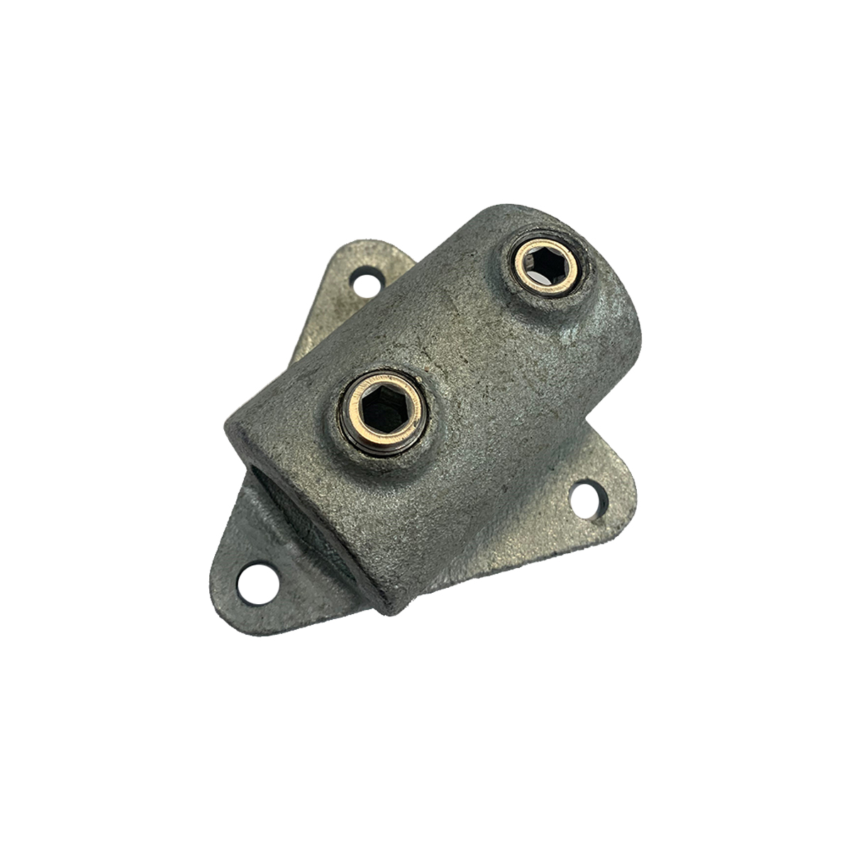WALL FLANGE GALVANIZED COVER WITH 2 HOLES G146-C 1.1/4"