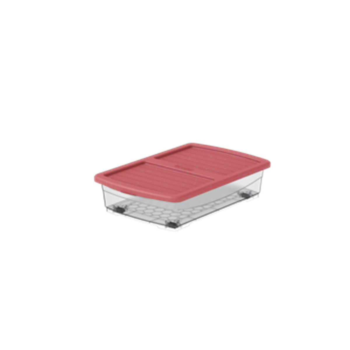 UNDER BED STORAGE BOX 45L 70X50X18CM TRANSPARENT