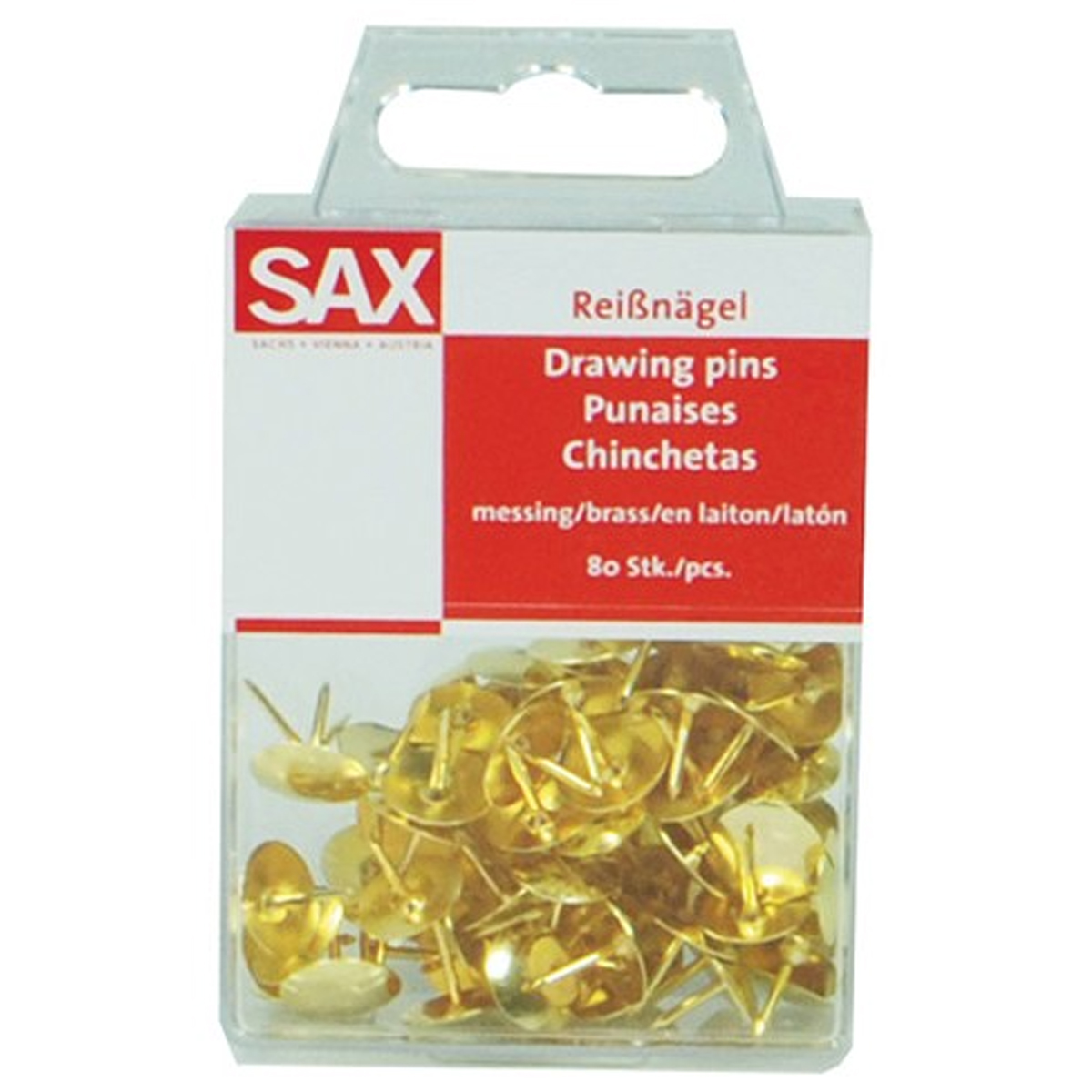 SAX DRAWING PINS P.100-BRS