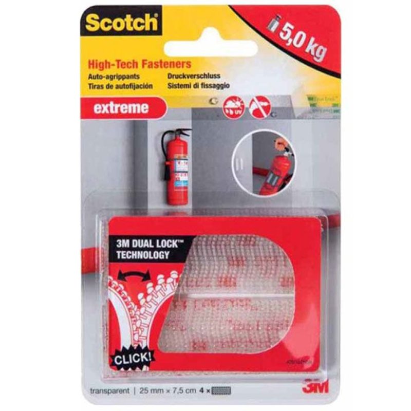 Tech Back Fasteners 3M EXTREME HIGH TECH FASTENERS 25MMX7.5CM 5KG - Mr.Bricolage Cyprus
