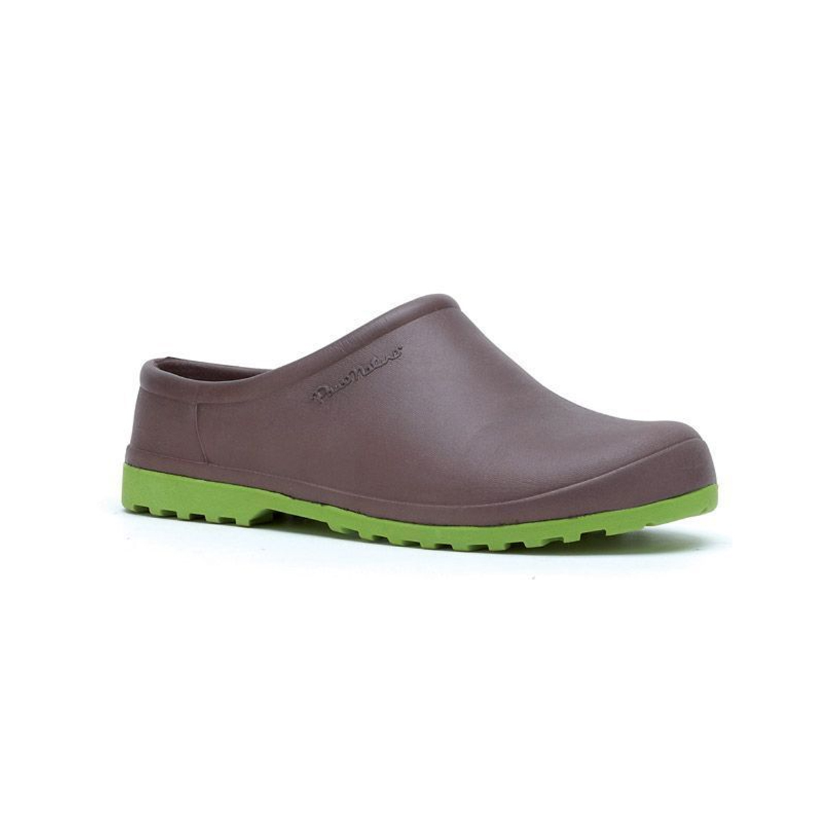 ROUCHETTE SOFT BROWN-GREEN CLOGS