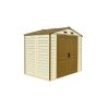 DURAMAX GARDEN SHED STORE ALL 8'X6' IVORY/BROWN - Image 4