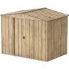 DURAMAX METAL GARDEN HOUSE 8'X6 'BROWN