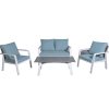 L.H GARDEN SET 4PCS ALUMINUM GARDEN LOUNGE