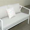 L.H GARDEN SET OF 4 GARDEN LOUNGE ALUMINUM WITH WATERPROOF FABRIC AND ROPE TYING - Image 2
