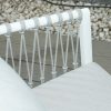 L.H GARDEN SET OF 4 GARDEN LOUNGE ALUMINUM WITH WATERPROOF FABRIC AND ROPE TYING - Image 3