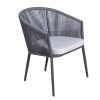 L.H GARDEN ALUMINUM CHAIR H79X56X61CM ANTHRACITE