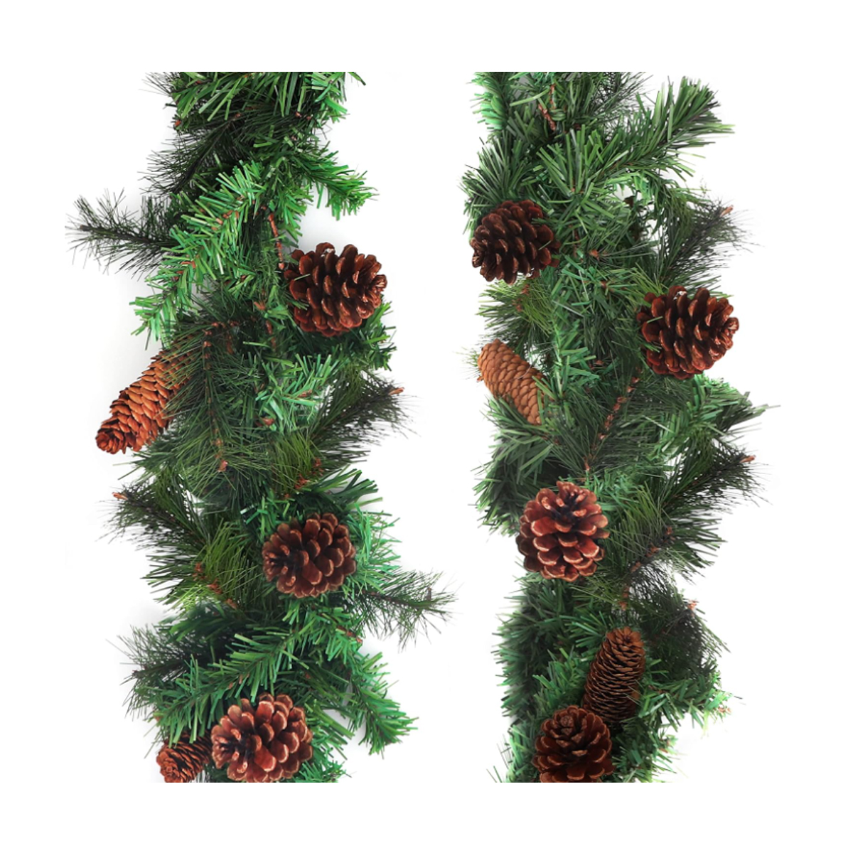 ΧΡΙΣΤΟΥΓΕΝΝΙΑΤΙΚΗ ΓΙΡΛΑΝΤΑ ΠΡΑΣΙΝΗ ΜΕ ΚΟΥΚΟΥΝΑΡΙΑ 180CM