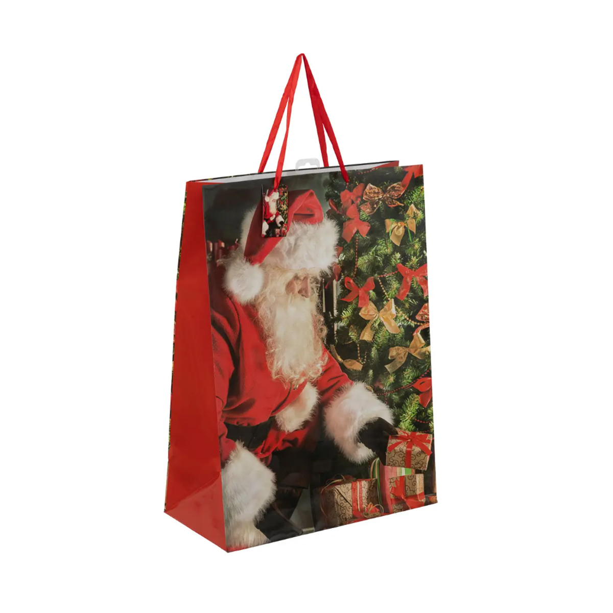 CHRISTMAS GIFT BAG WITH SANTA 40X55X20CM