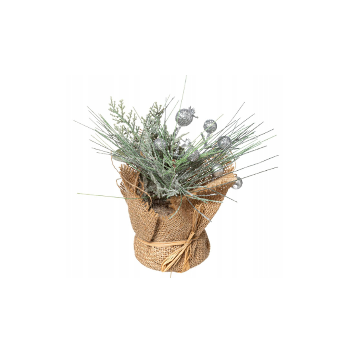 ΧΡΙΣΤΟΥΓΕΝΝΙΑΤΙΚΗ ΔΙΑΚΟΣΜΗΣΗ ΜΕ ΛΟΥΛΟΥΔΙΑ ΣΕ ΤΣΟΥΒΑΛΑΚΙ 16CM