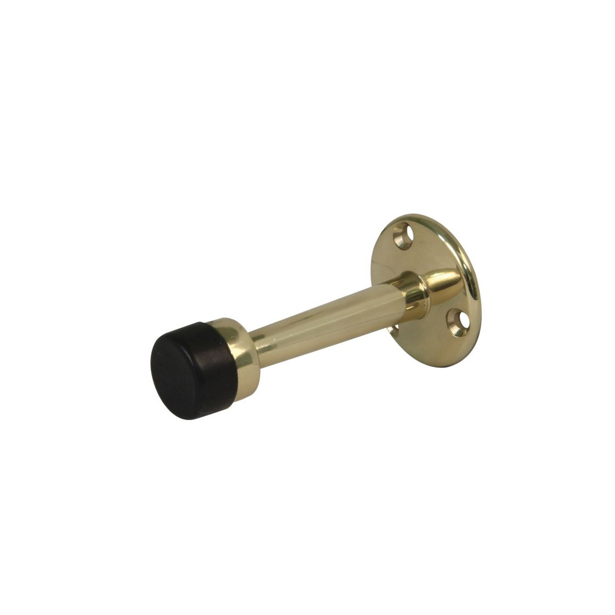 DOOR STOPPER MOD. 601 BRASS WITH BLACK RUBBER