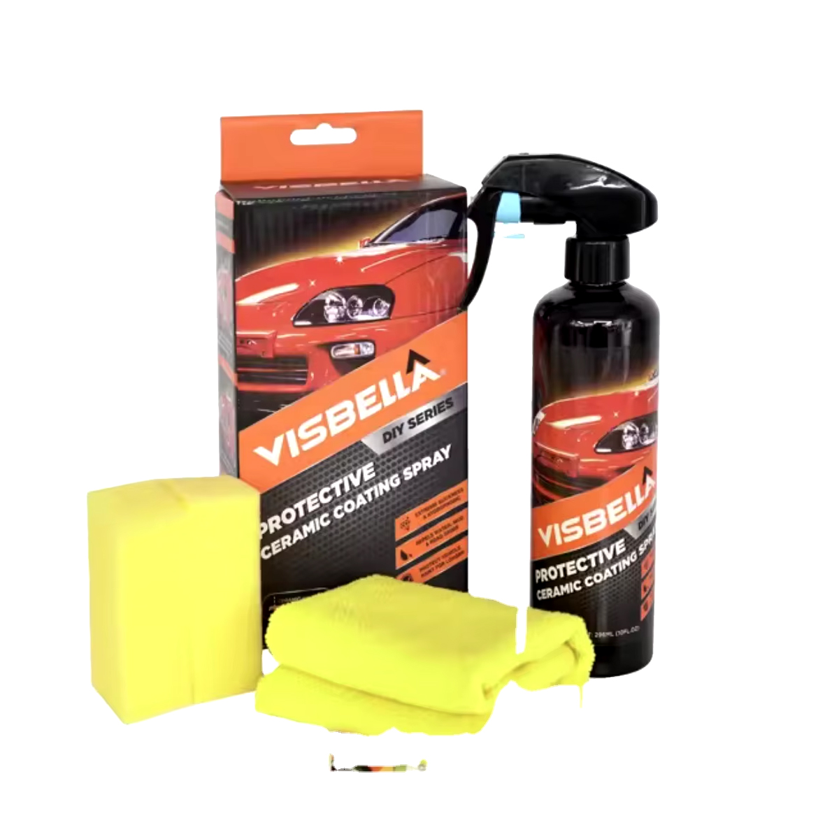 VISBELLA ΓΥΑΛΙΣΤΙΚΟ ΑΥΤΟΚΙΝΗΤΟΥ 296ML ΜΕ ΑΞΕΣΟΥΑΡ