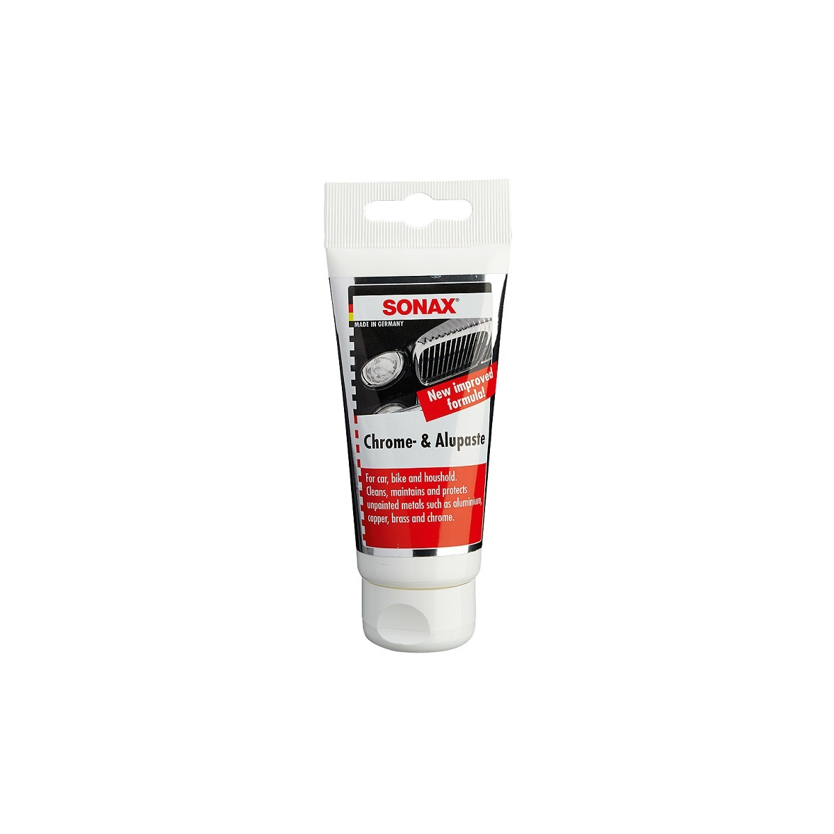 SONAX CHROME & ALUMINUM CAR POLISHING CREAM 75GR