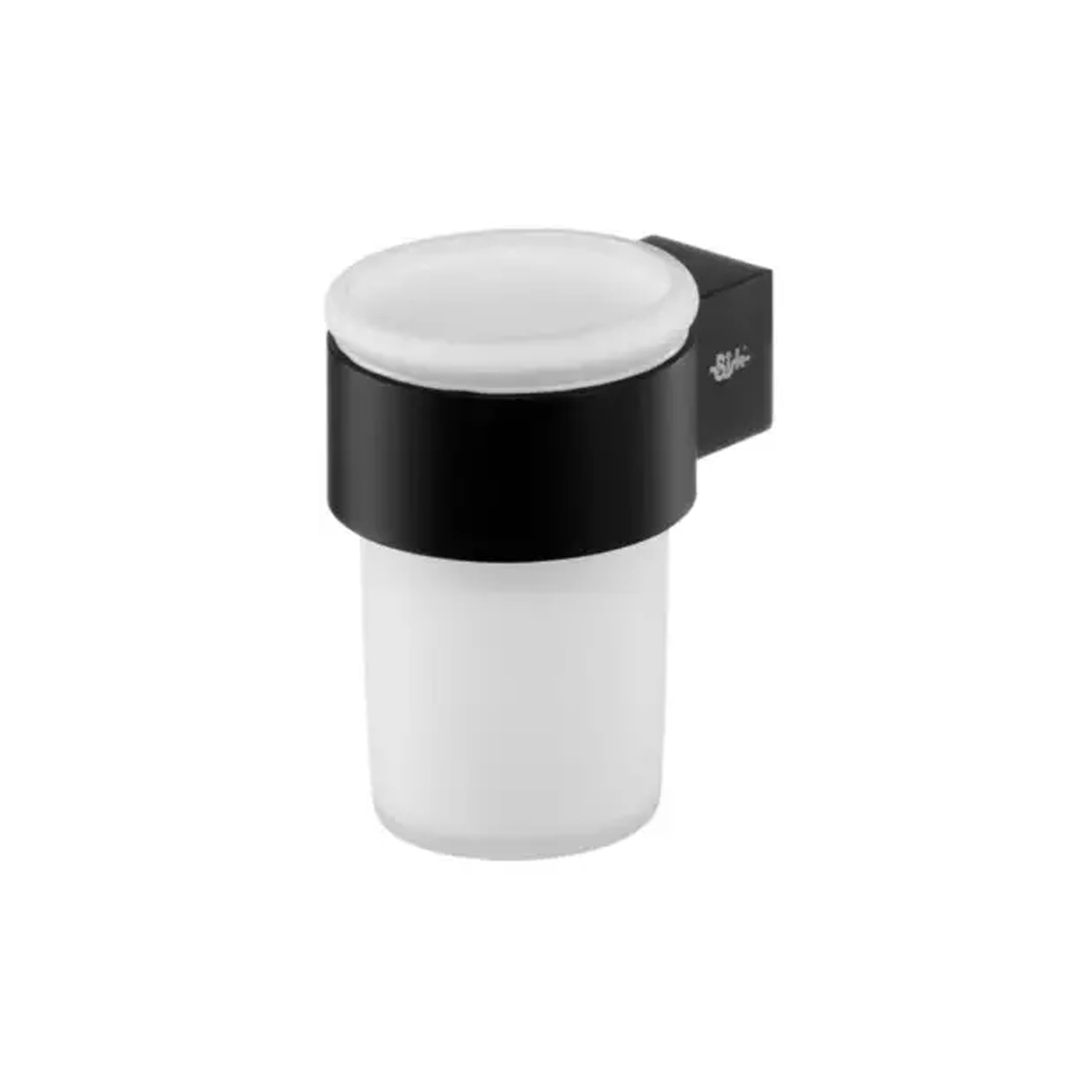 WALL BATHROOM HOLDER FUTURA SEMI-TRANSPARENT WITH METAL HOLDING