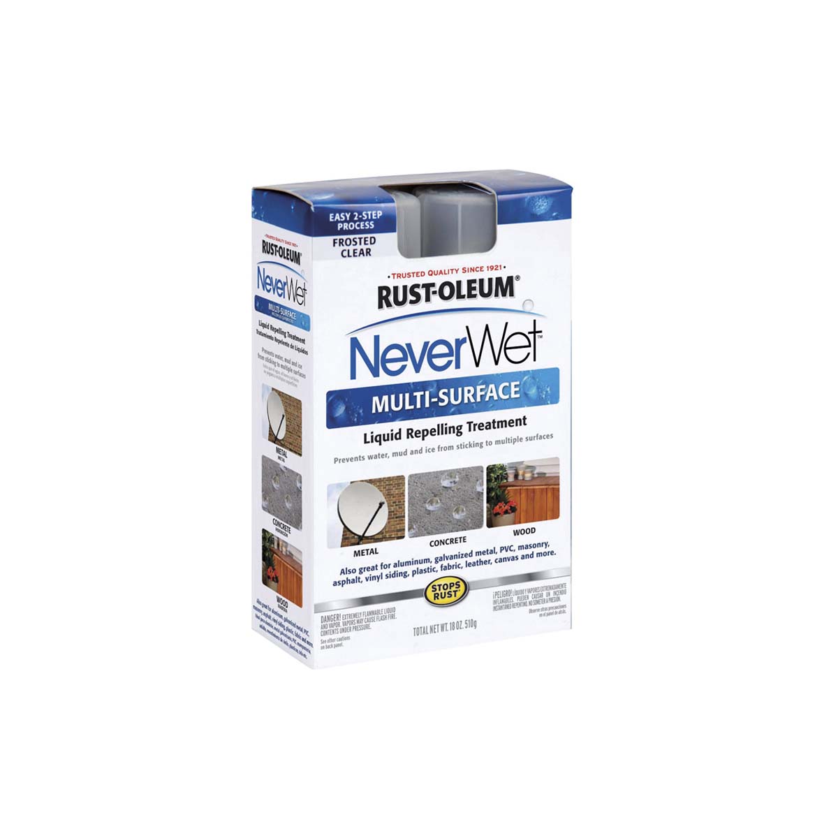 RUSTOLEUM NEVER WET PIONEERING TWO-STEP WATER REPELLANT 2X400ML