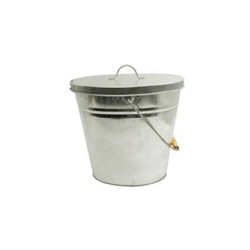 ASH COLLECTION CONTAINER WITH GALVANIZED LID - Mr.Bricolage Cyprus