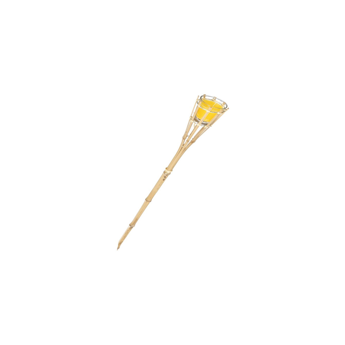 BAMBOO TORCH WITH CITRONELLA CANDLE