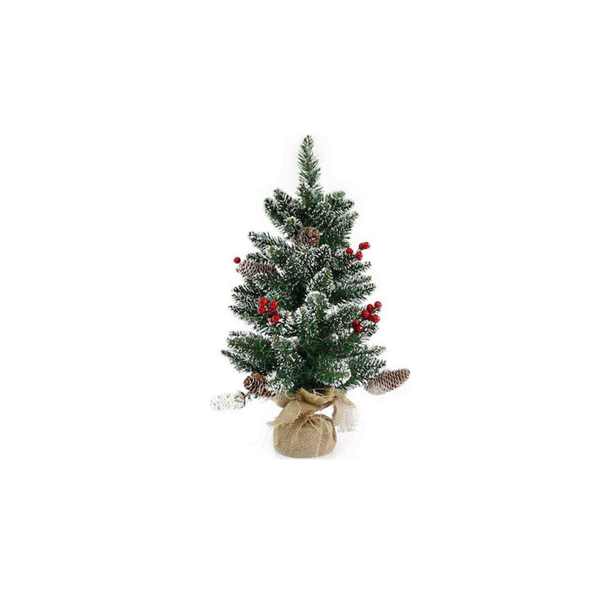 CHRISTMAS DECORATED TREE IN A SACK 60CM