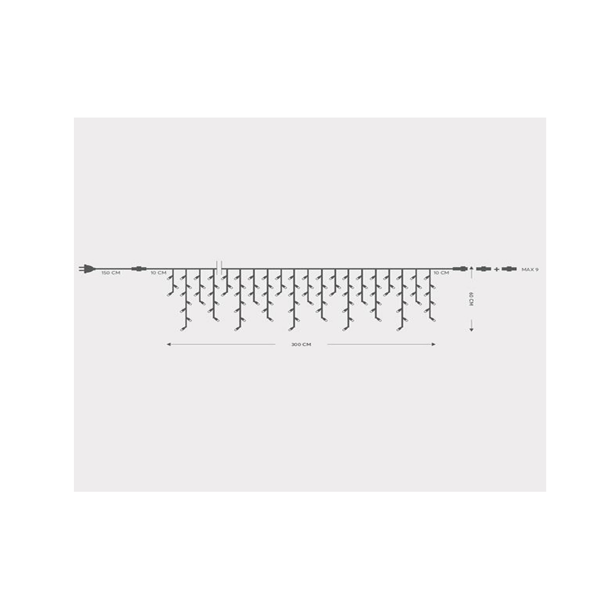 144 LED ΧΡΙΣΤΟΥΓΕΝΝΙΑΤΙΚΑ ΛΑΜΠΑΚΙΑ ΒΡΟΧΗ 230V ΛΕΥΚΟΥ ΦΩΤΙΣΜΟΥ ΠΡΑΣΙΝΟ ΚΑΛΩΔΙΟ