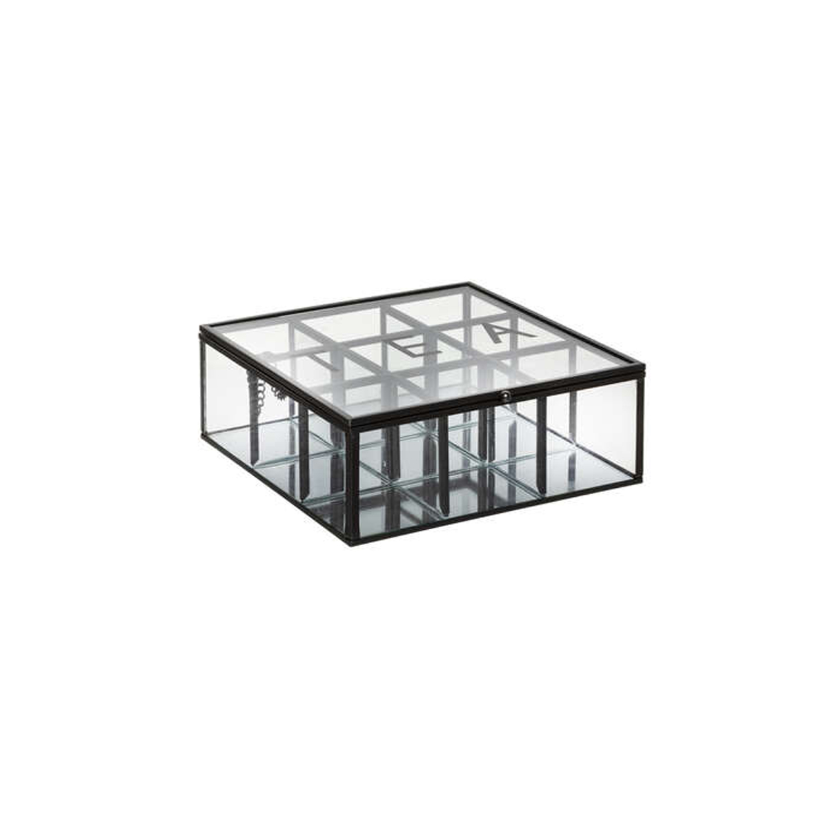 TEA BOX 9 CASES 17.5X18.5X7CM METALLIC