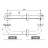 HANDLE STRAIGHT PRO 400MM S/S - Image 2