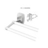 BATH HANGER METALLIC SILVER OREGON 61CM - Image 2