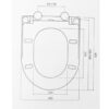 VENO TOILET SEAT SOFT CLOSING WHITE - Image 2
