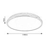 LINDER CEILING LAMP CIRCULAR LED 50W 50CM SILVER - Image 2