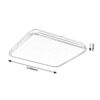 LINDEN CEILING LIGHT SQUARE LED 72W SILVER - Image 2