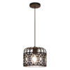 ALESSANDRA PENDANT LIGHTING METALLIC BLACK SINGLE
