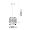 ALESSANDRA PENDANT LIGHTING METALLIC BLACK SINGLE - Image 2