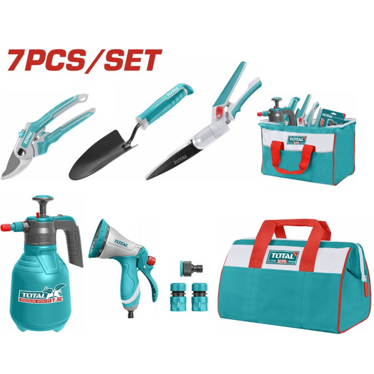 TOTAL GARDEN TOOL SET 7PCS (TOS23048)