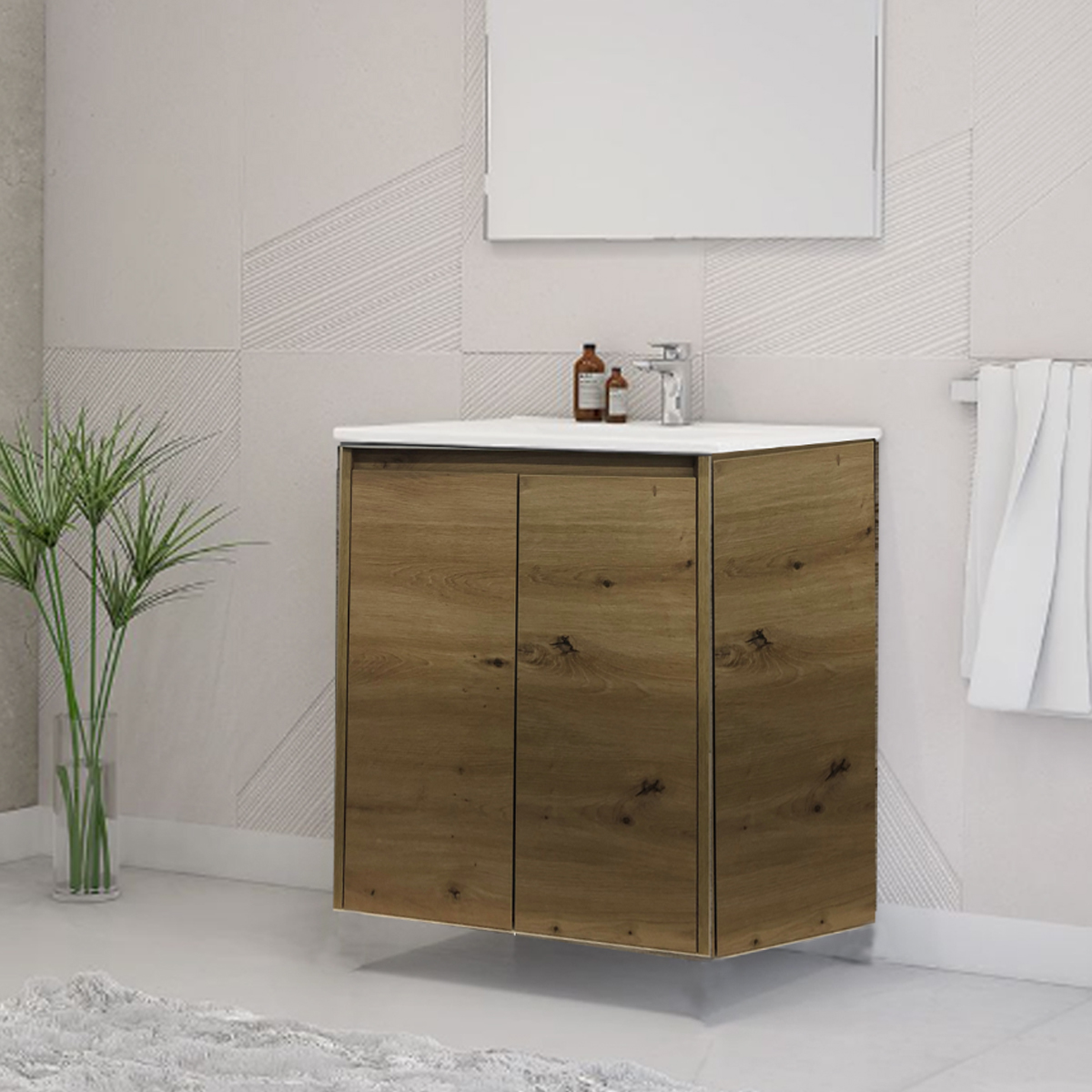 CARUSO P2 BATHROOM FURNITURE WITH WASHBASIN 60CM