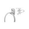 BATH TOWEL HANGERS ROUND METALLIC SILVER OREGON - Image 2
