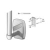 BATHROOM HOLDING METALLIC SILVER OREGON - Image 2