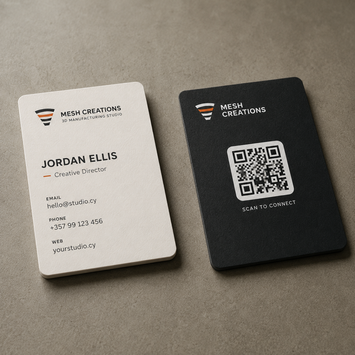 Έξυπνη Επαγγελματική Κάρτα NFC — 3D Εκτυπωμένη, Μοιραστείτε με Ένα Άγγιγμα