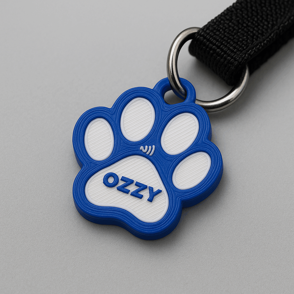 3D Printed NFC Dog Tag – Smart Pet ID