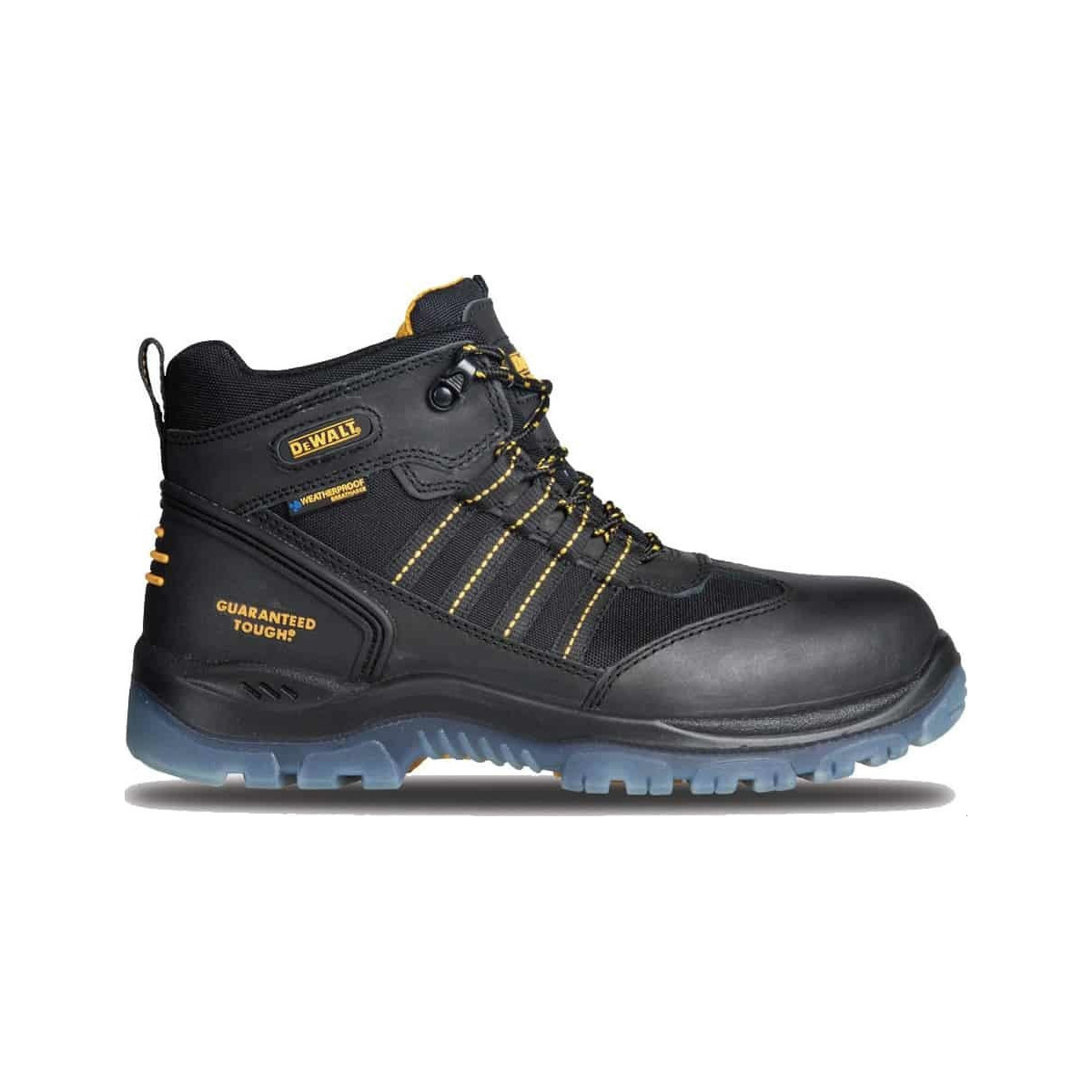DEWALT WATERPROOF SAFETY BOOT BLACK S3 WITH E,SRA,WR CERTIFICATE