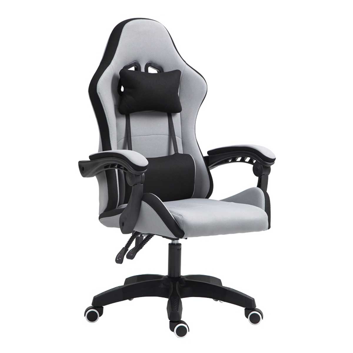 OFFICE CHAIR GAMING GLINE PAKOWORLD BLACK-GRAY BLACK FABRIC PP 60X59X118CM