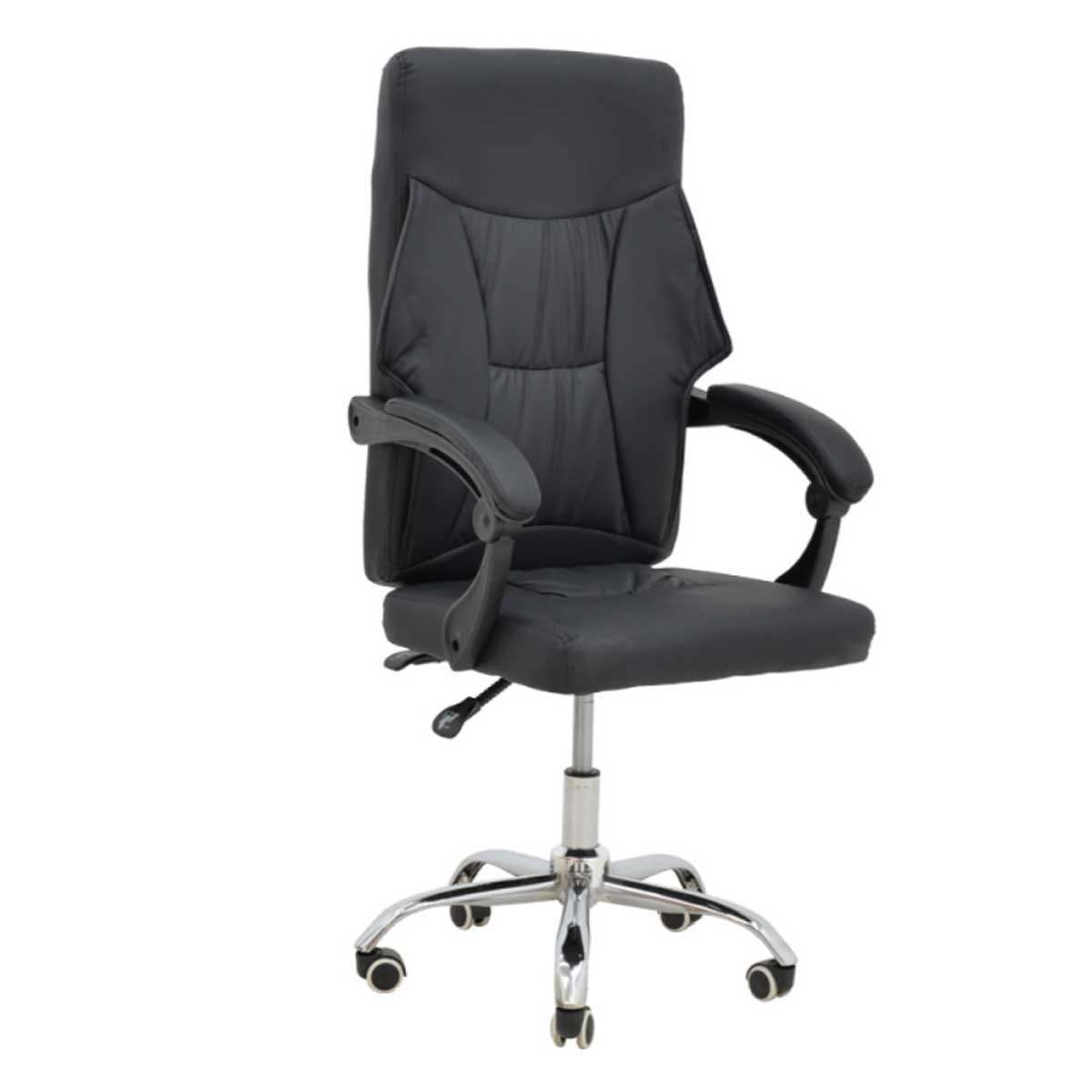 OFFICE CHAIR GLORIN PAKOWORLD BLACK PU 60X68X128CM