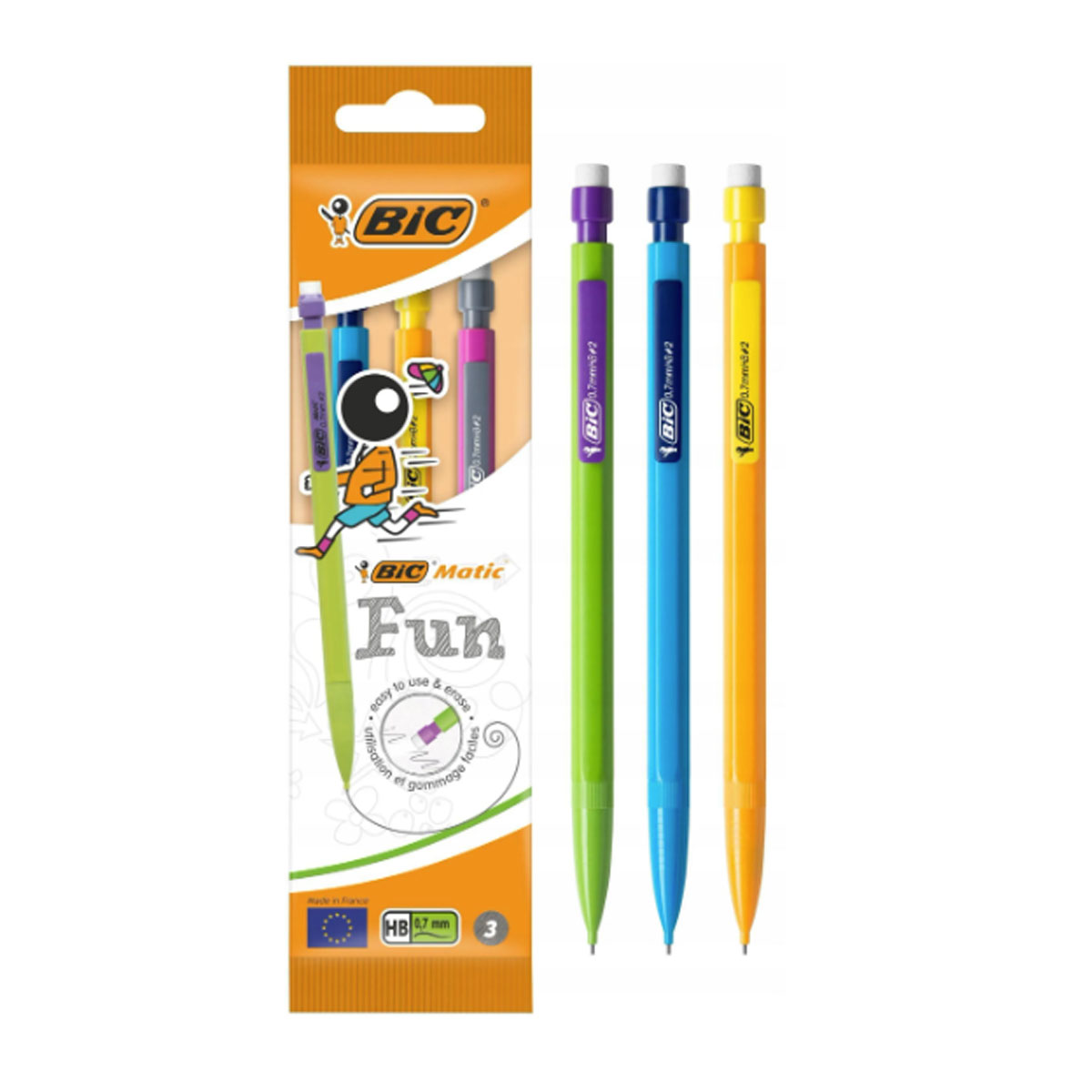 BIC MATIC MECHANICAL PENCIL 0.7 3PCS