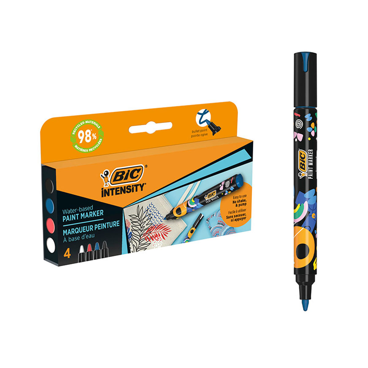 BIC PAINT MARKER ASSORTED COLORS 4PCS