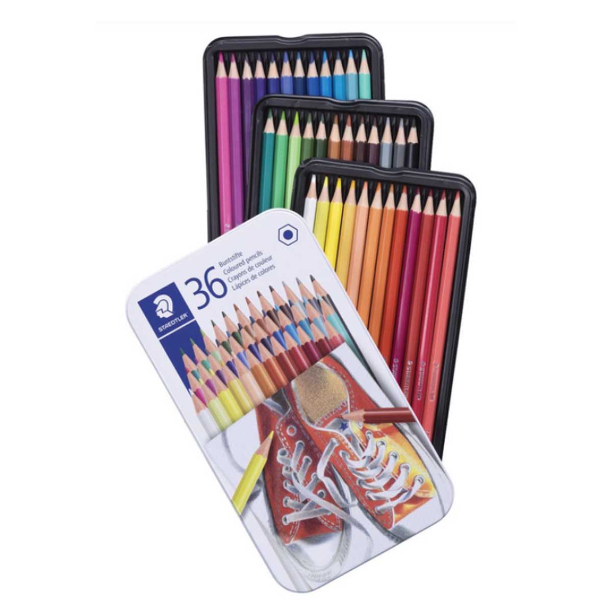 STAEDTLER COLORED PENCILS HEXAGONAL 36PCS