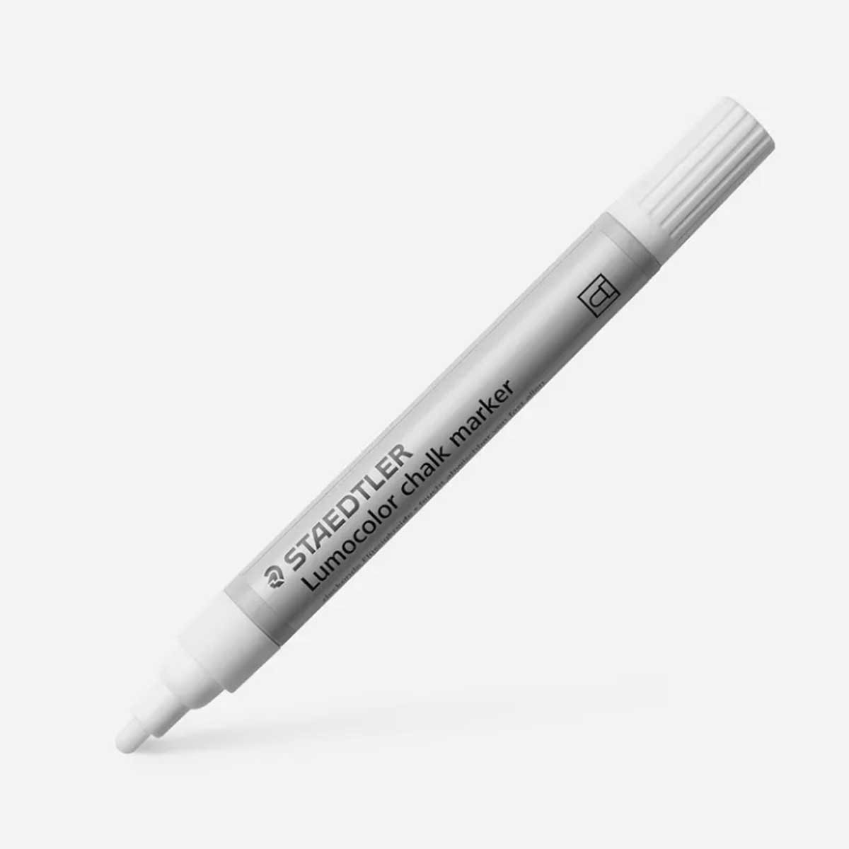 STAEDTLER LUMOCOLOR CHALK MARKER 2.4MM WHITE
