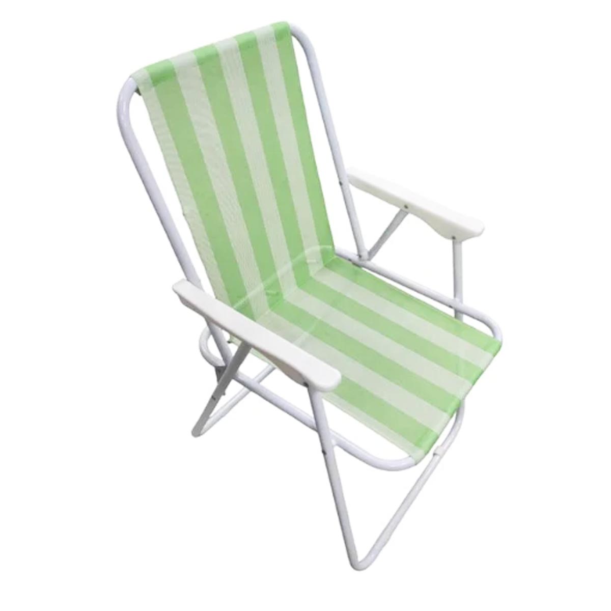 FOLDING BEACH CHAIR 'KIMOLOS' MESH 51X44X72CM METAL