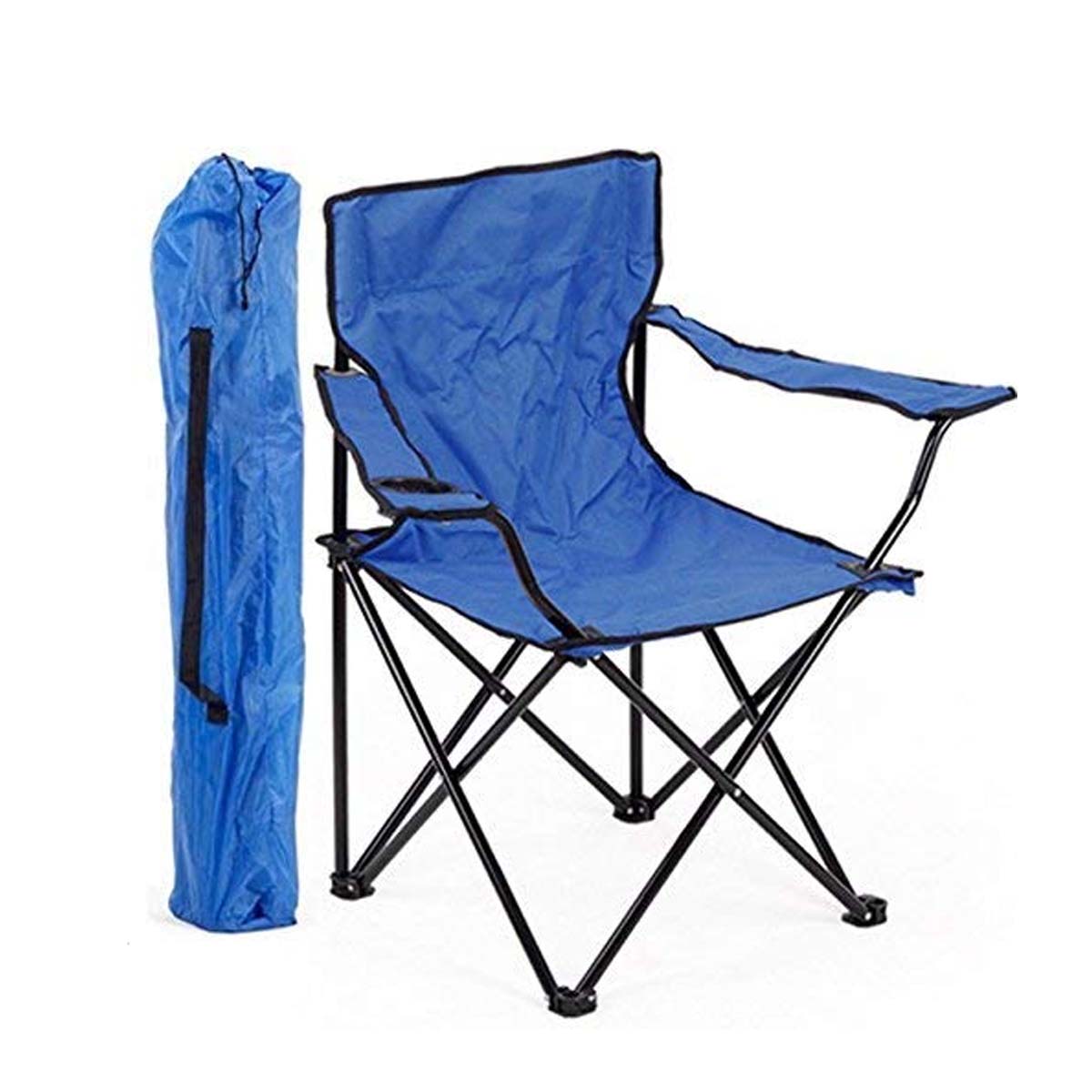 FOLDING CAMPING CHAIR 'KEA' COATED ALUMINUM OXFORD CLOTH