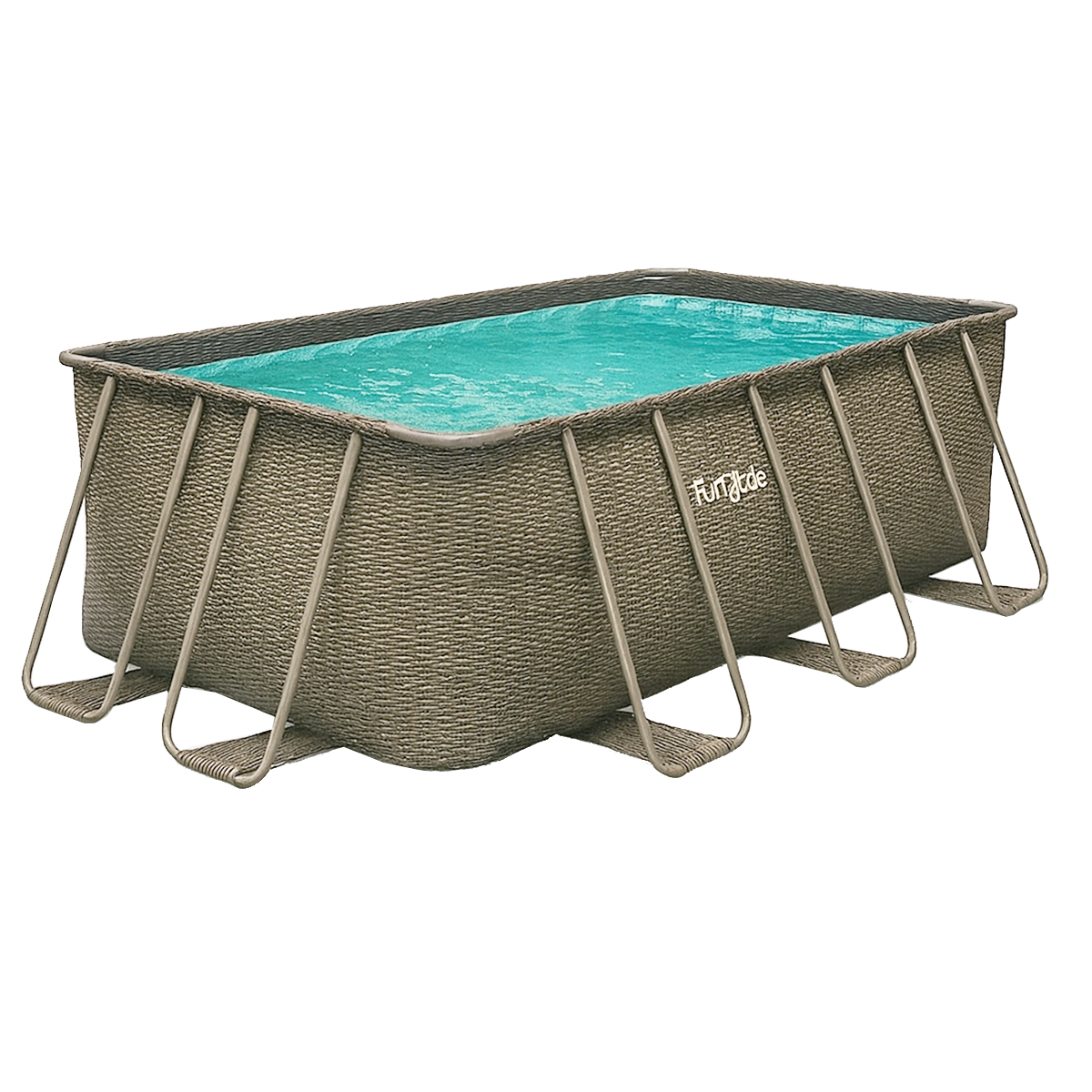 SUMMER WAVES SWIMMING POOL WITH FILTER METAL FRAME 13FT OASIS