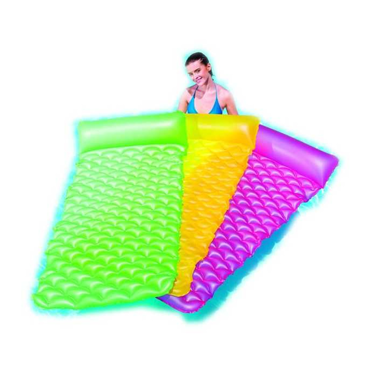 BESTWAY INFLATABLE BEACH MATTRESS 44020 213X86CM