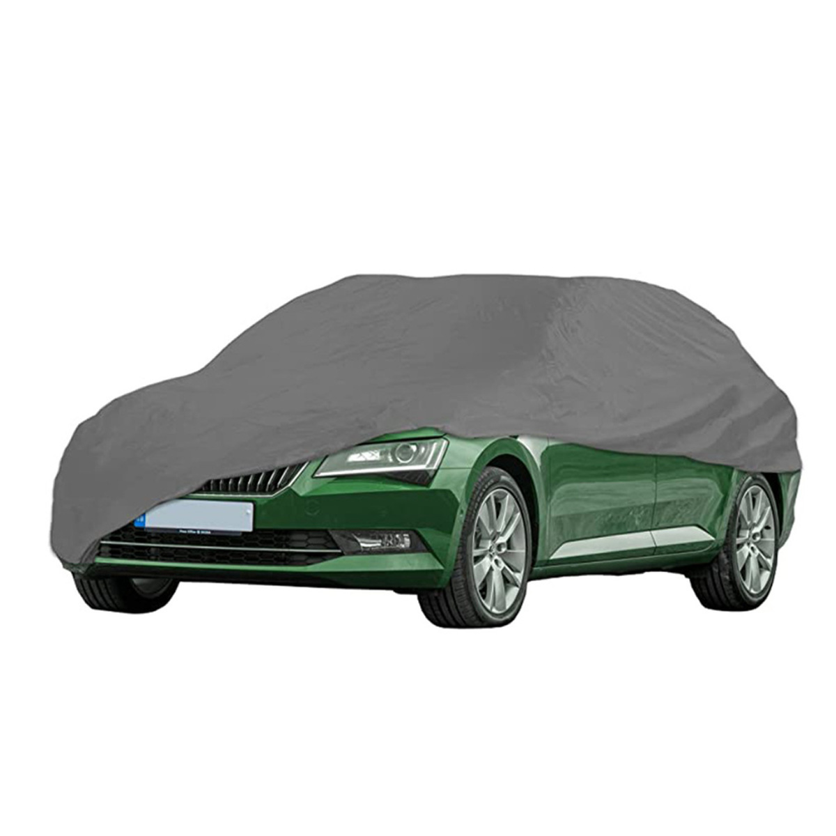 AUTOMAX CAR COVER 406X165X120CM WITH BUILT-IN ZIPPER