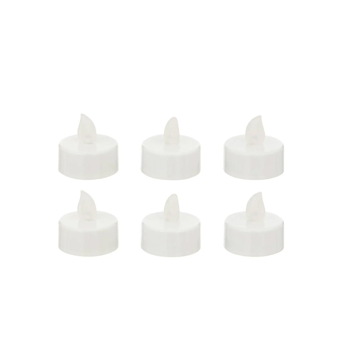 CHRISTMAS CANDLES LED LIGHTING 6 PCS GOLD